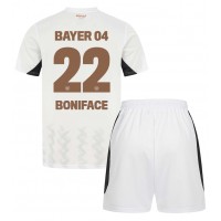 Maglia Calcio Bayer Leverkusen Victor Boniface #22 Seconda Divisa Bambino 2024-25 Manica Corta (+ pantaloncini)